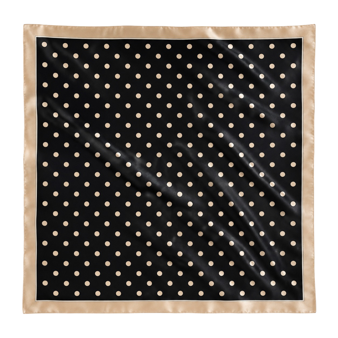 "Polka Dots" Silky Scarf
